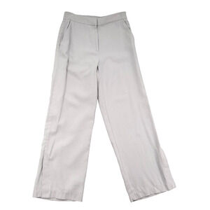 H&M‎ Womens Wide Leg High Waisted Pants Split Cut Ankle Hem Size US 10